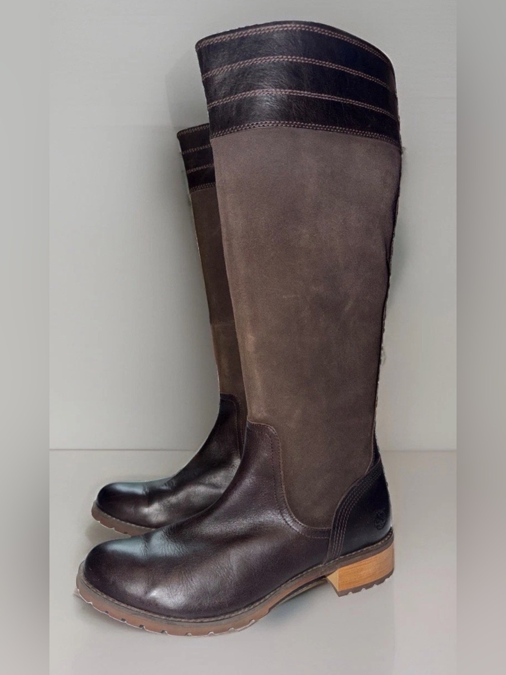 NWOB Womens Timberland Bethel Heights Brown Tall Riding Boots Sz 9 M